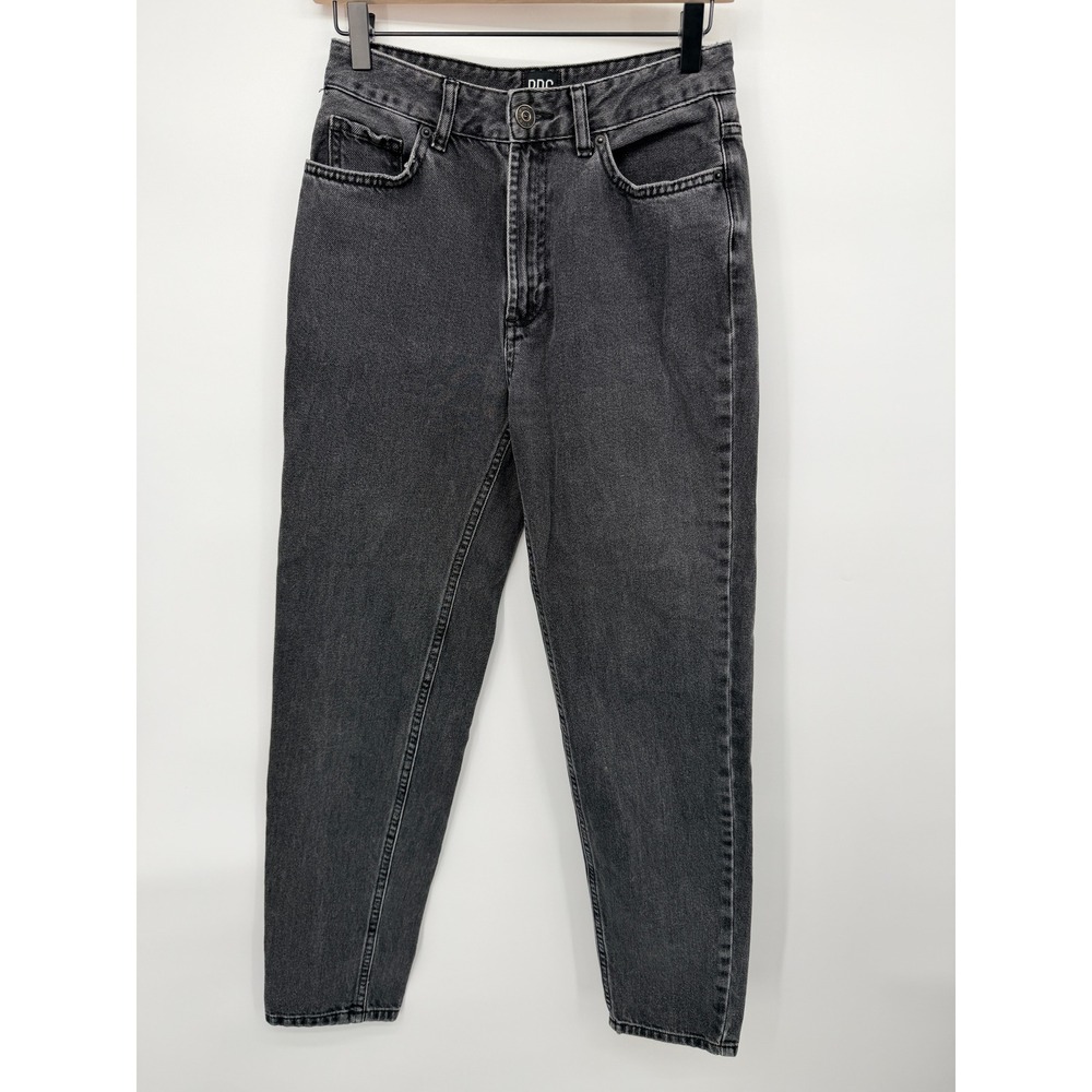 BDG Mom Jeans Womens 27 Charcoal Grey Excellent High Rise Tapered Acid Wash